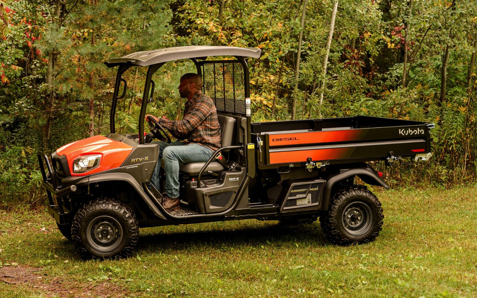 Kubota and Kawasaki utility vehicles at Sink Farm Equipment